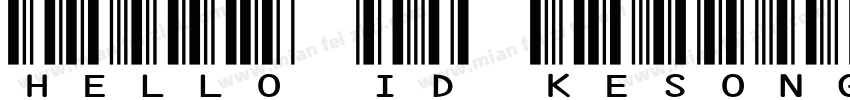 hello id kesong字体转换